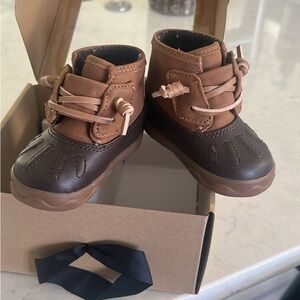 Sperry topsider Kids Brown Two-Tone Duck Boots